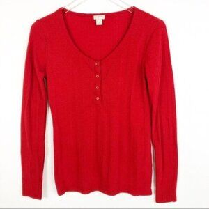 J. Crew | Red Thermal Top Sz S